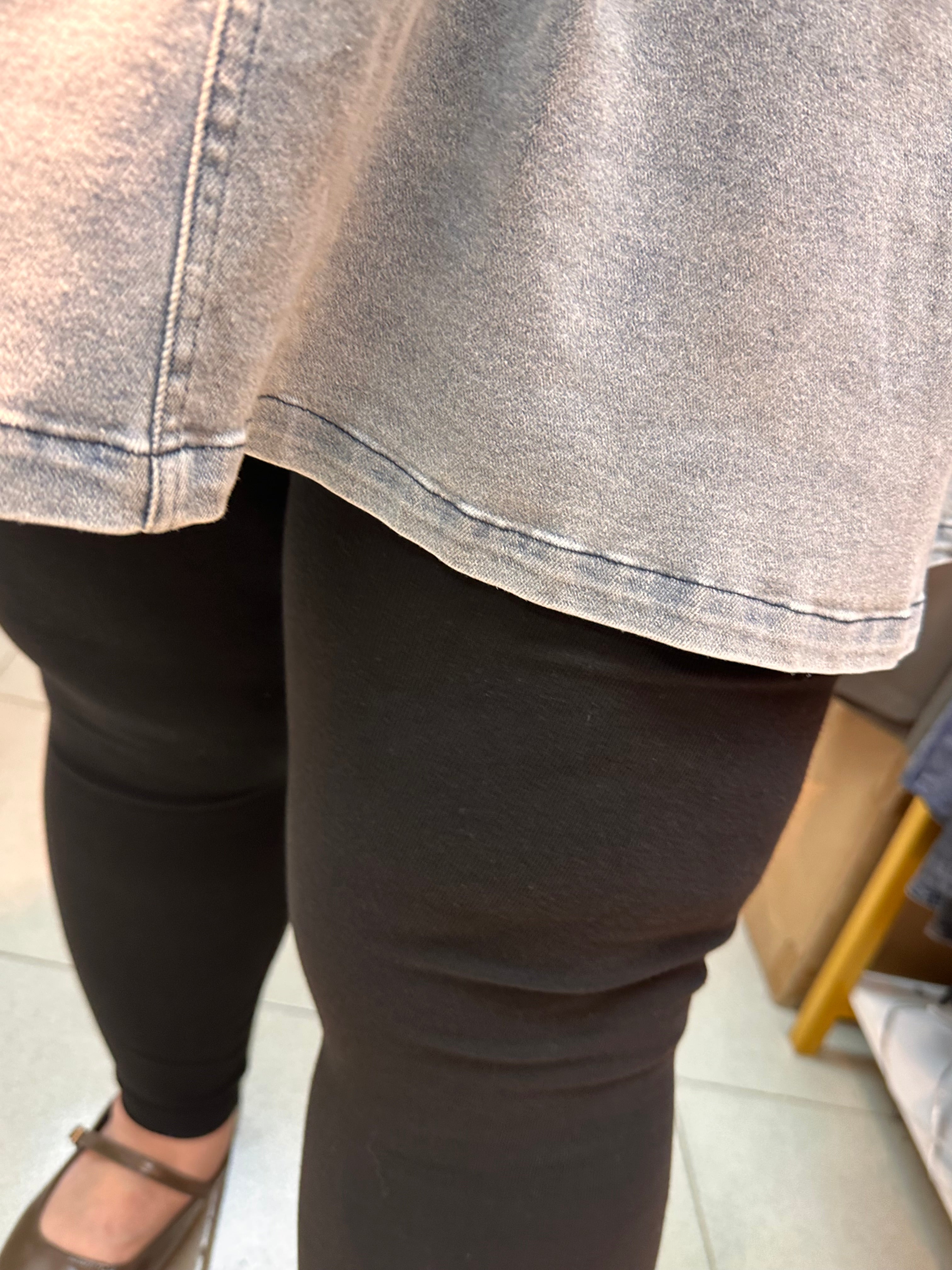 黑色棉質百搭Leggings